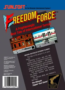 Freedom Force (USA) box cover back